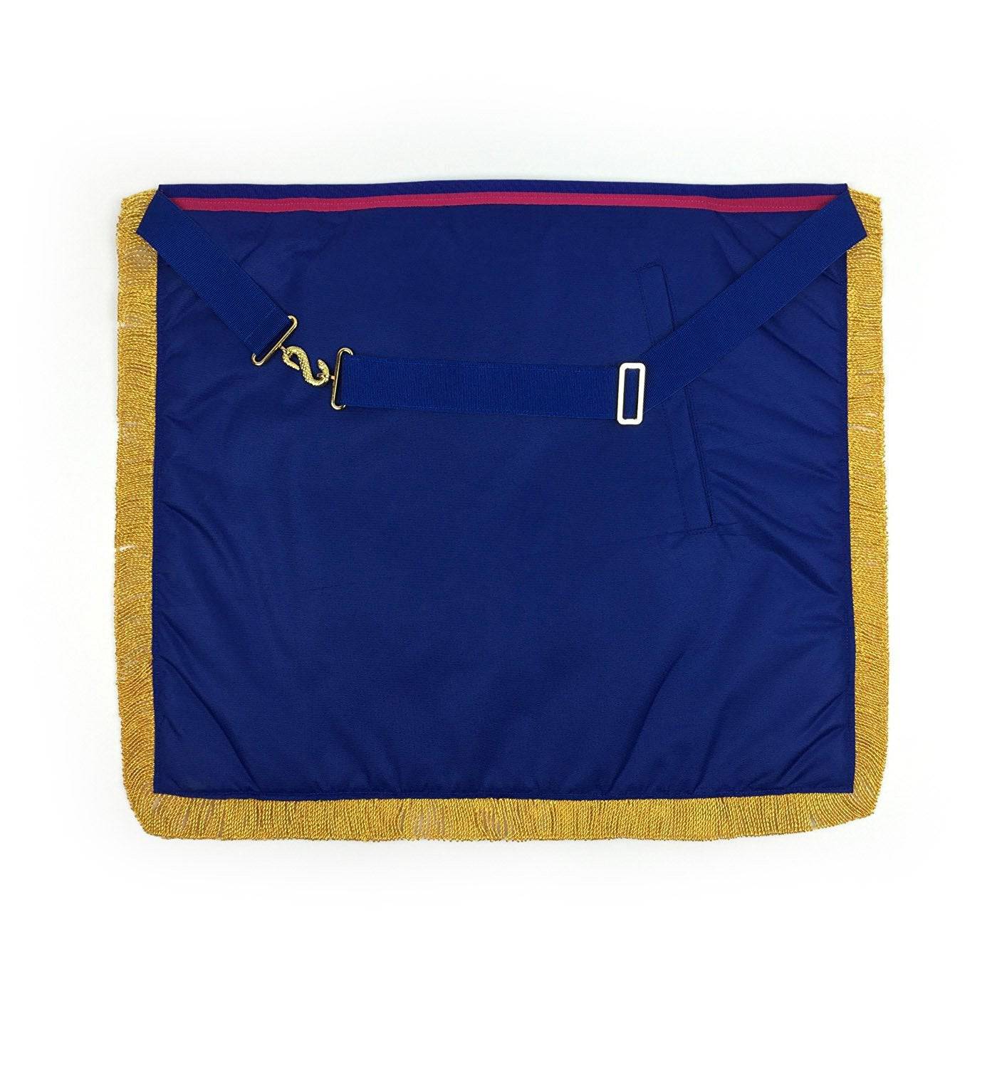 Provincial Mark English Regulation Apron - Pink & Blue with Gold Fringe