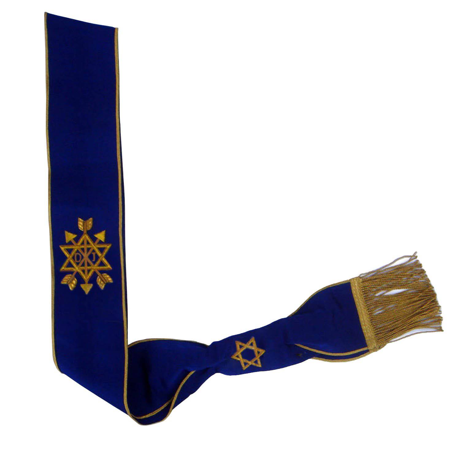 Provincial Officers Order Of The Secret Monitor AMD English Regulation Sash - Blue