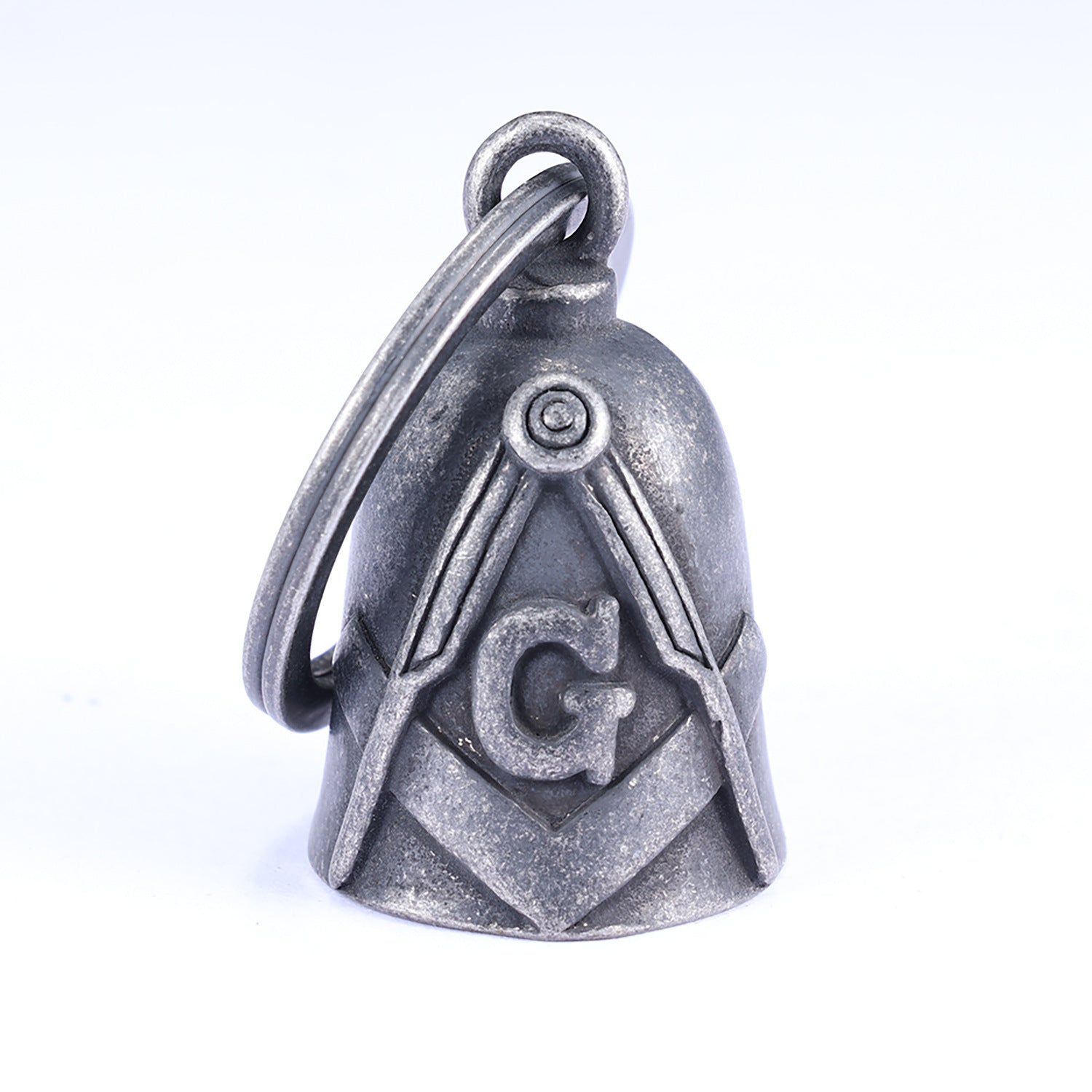 Master Mason Blue Lodge Pendant - 3D Masonic Bell with Square & Compass Emblem - Bricks Masons