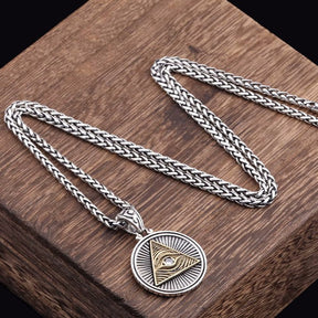 Eye Of Providence Necklace - Copper All Eye Seeing - Bricks Masons