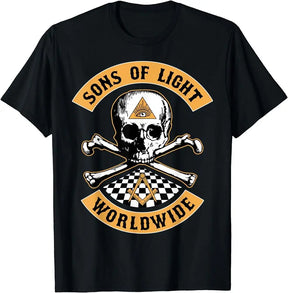 Widows Sons T-Shirt - Sons Of Light Skull & Bones