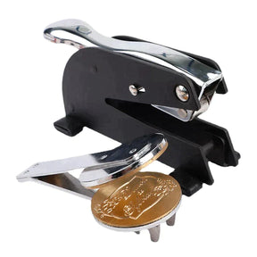 Order Of The Eastern Star Desktop Seal Press - Stainless Steel With Black Customizable - Bricks Masons