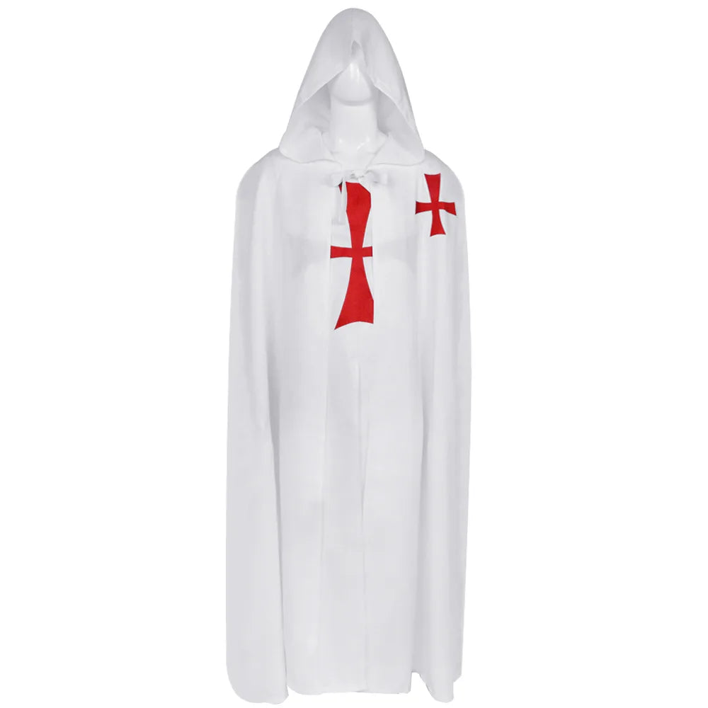 Knights Templar Commandery Cloak - White & Black Polyester