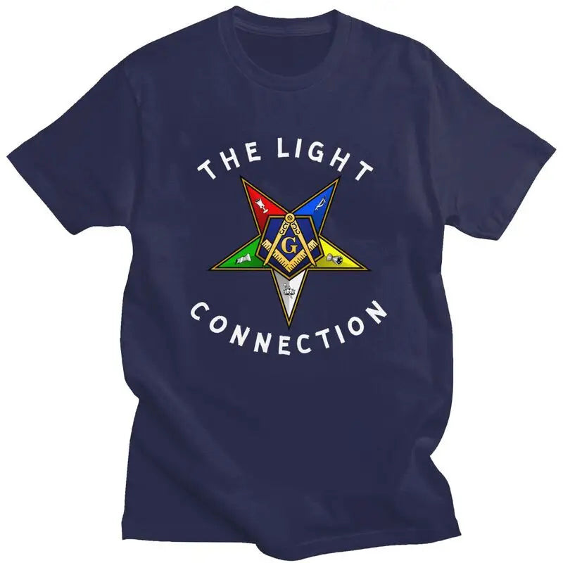 Worthy Patron OES T-Shirt - Men’s Short Sleeve Cotton Various Colors - Bricks Masons