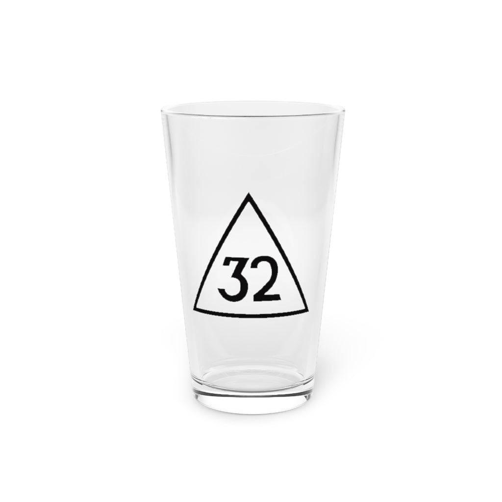 32nd Degree Scottish Rite Pint Glass - 16oz