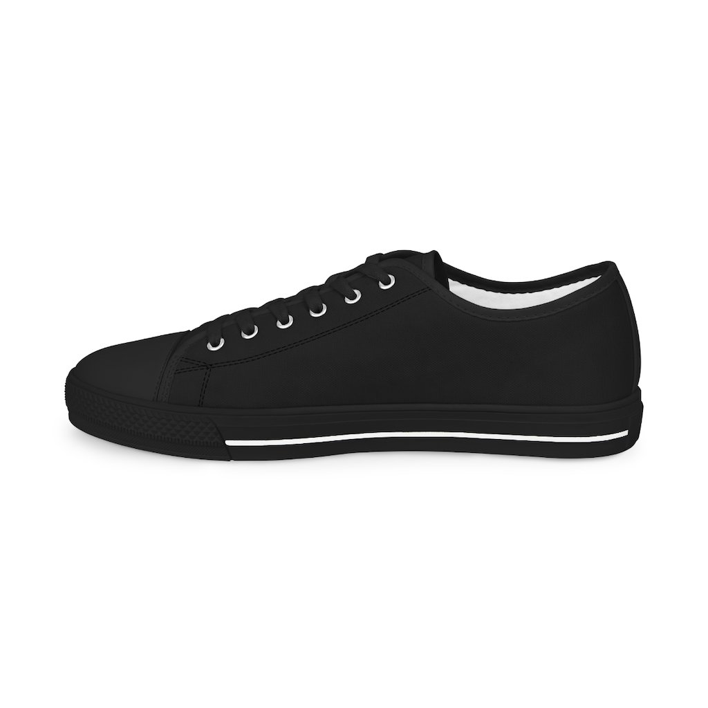 32nd Degree Scottish Rite Sneaker - Wings Down Low Top Black & White