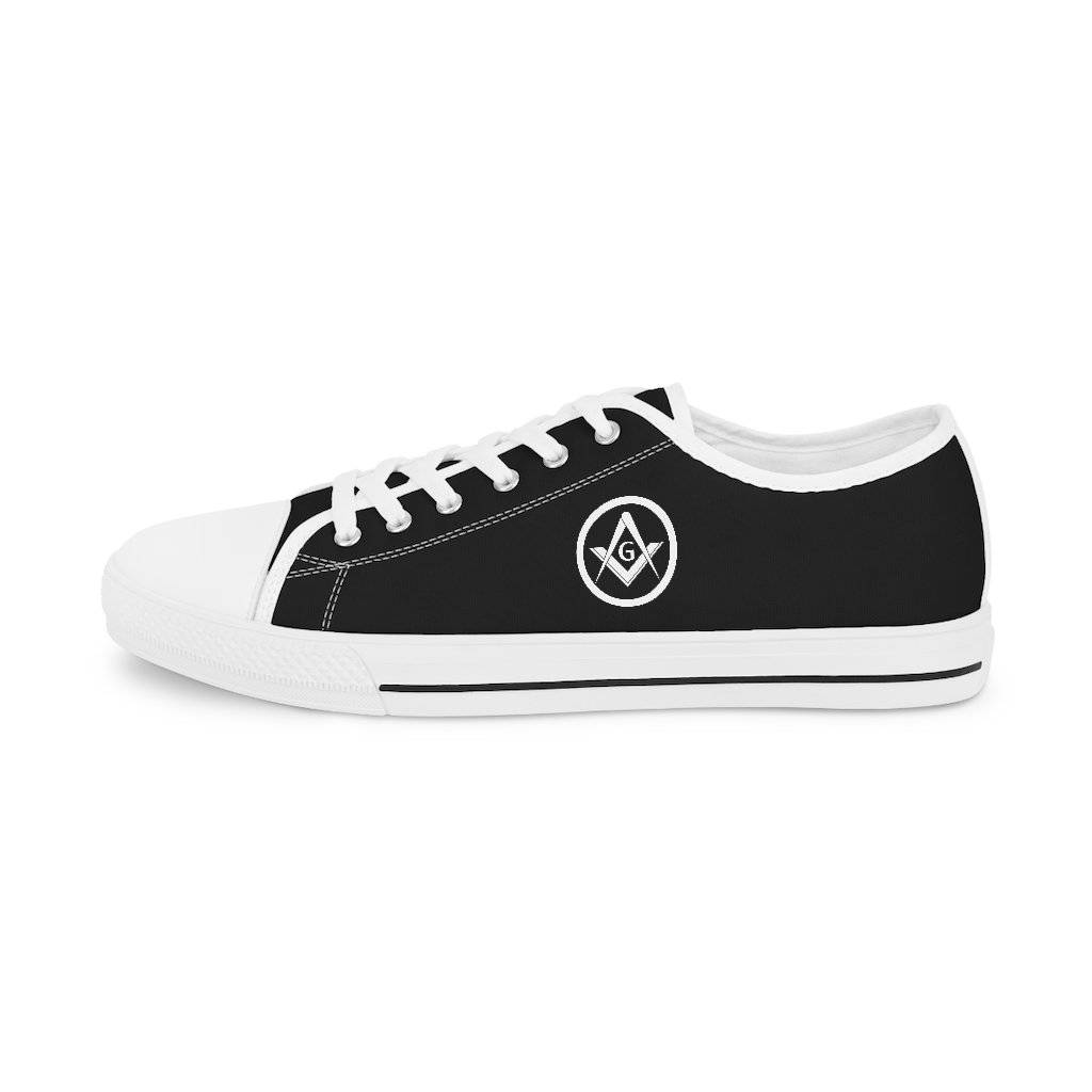 Master Mason Blue Lodge Sneaker - Black & White Low-Top