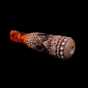 Master Mason Blue Lodge Cigarette Holder - Natural Wax Square & Compass G - Bricks Masons