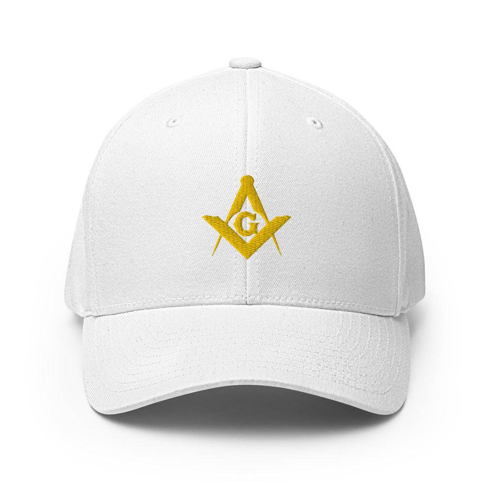 Master Mason Blue Lodge Baseball Cap - Square and Compass G Golden Embroidery