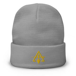 Council Beanie - Golden Embroidery - Bricks Masons