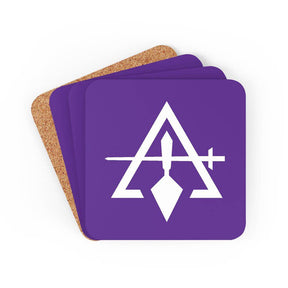 Council Coaster - 4 Pieces Purple Set