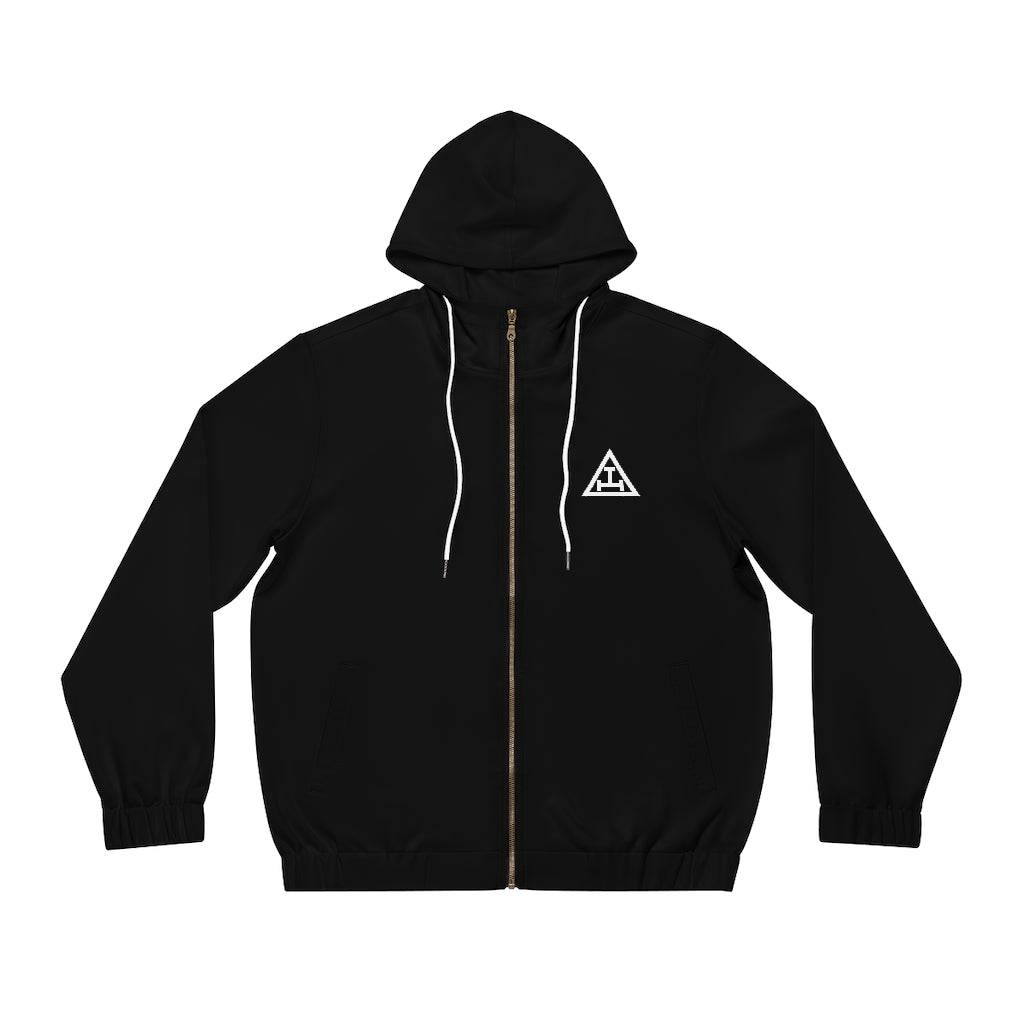 Royal Arch Chapter Hoodie - Black with White Triple Tau