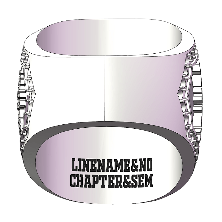 Master Mason Blue Lodge Ring - Sterling Silver With Rhinestones - Bricks Masons