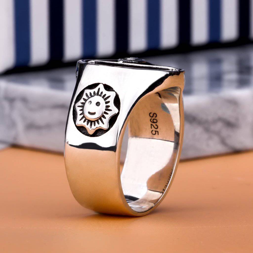 Eye Of Providence Ring - Pyramid 925 Sterling Silver - Bricks Masons