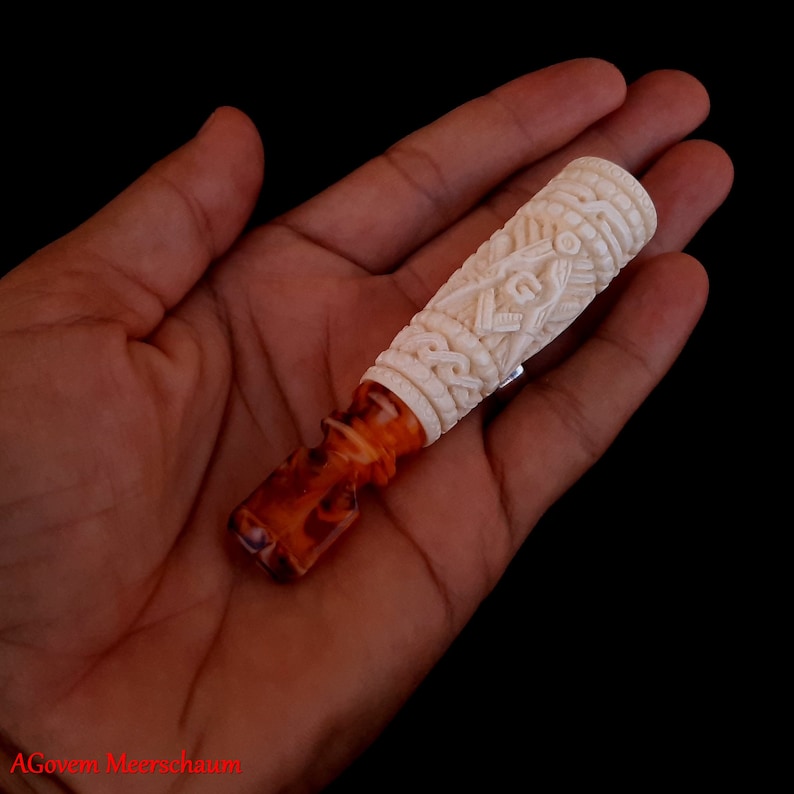 Master Mason Blue Lodge Cigarette Holder - Handcrafted Square & Compass & G - Bricks Masons