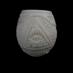 Eye Of Providence Meerschaum Pipe - Handmade With Fitted Velvet Case - Bricks Masons