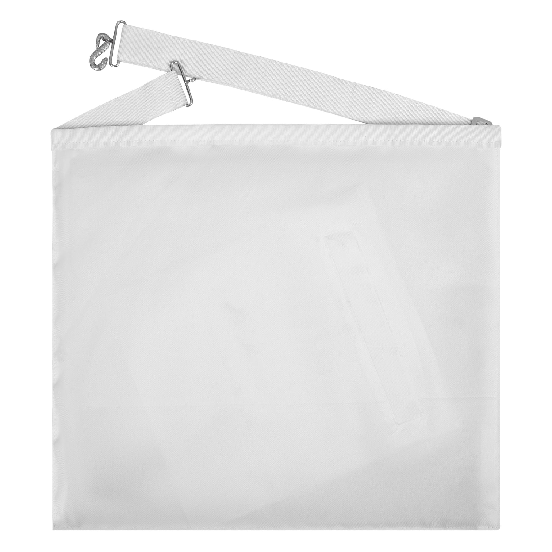 International Order of The Rainbow For Girls Apron - White Velvet Hand Threaded Silk - Bricks Masons