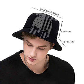 Knights Templar Bucket Hat - USA Helmet - Bricks Masons