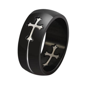 Knights Templar Ring - Cross Gold & Silver - Bricks Masons