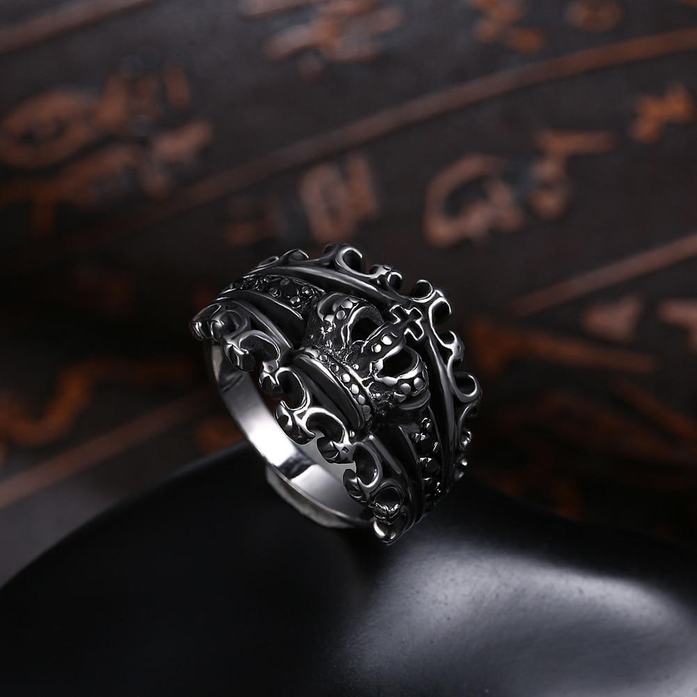 Knights Templar Ring - Royal King Crown - Bricks Masons