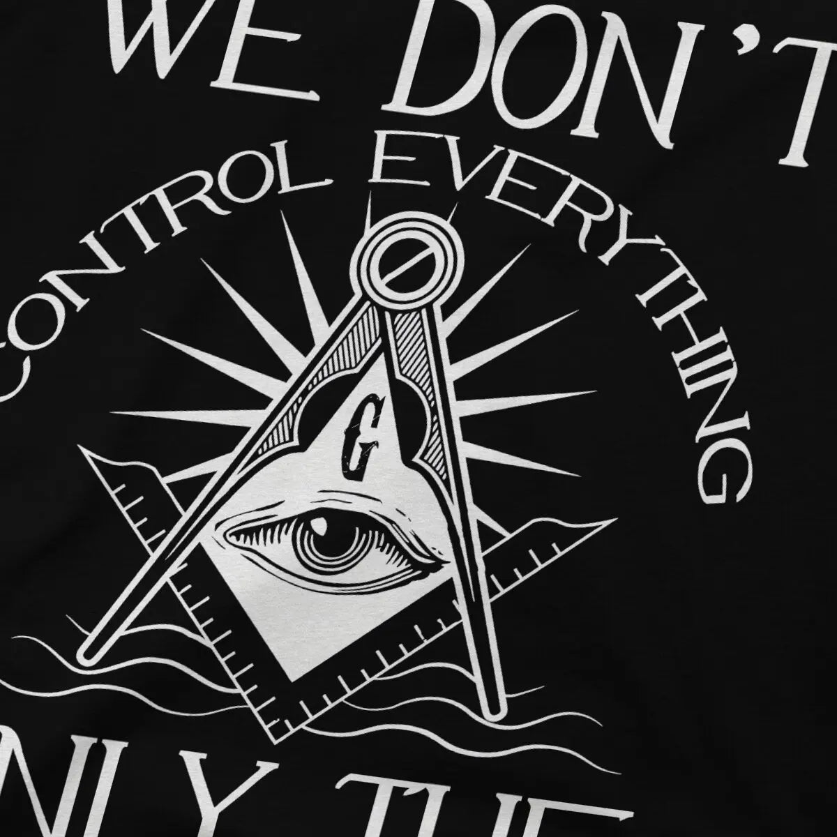 Knights Templar T-shirt - Printed Black Polyester - Bricks Masons