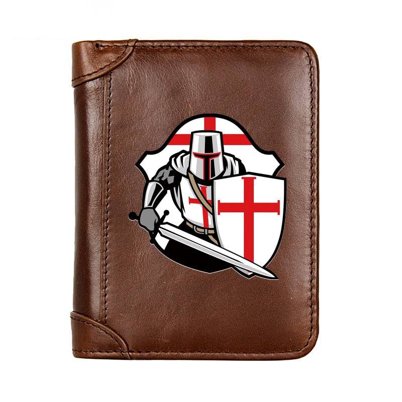 Knights Templar Wallet - Black/Brown/Coffee - Bricks Masons