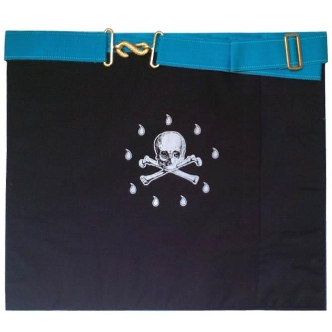 Master Mason Apron - White, Turquoise & Royal Blue