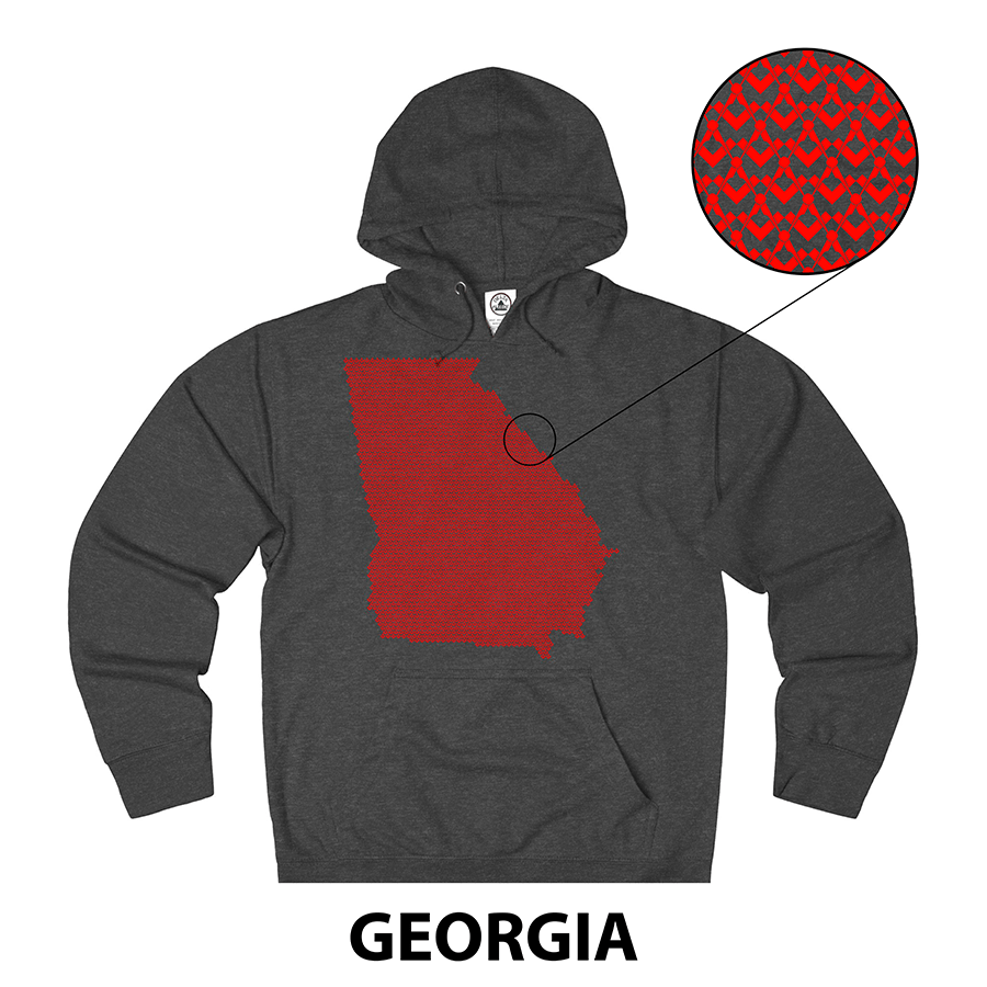 Masonic Hoodie - GEORGIA State - Bricks Masons