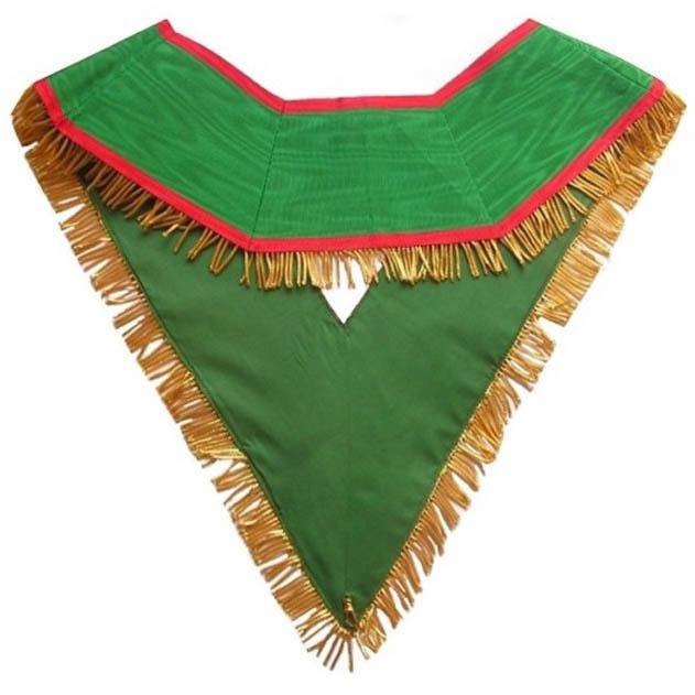 Knights of St. Andrew Scottish Rite English Regulation Collar - Green with Fringe