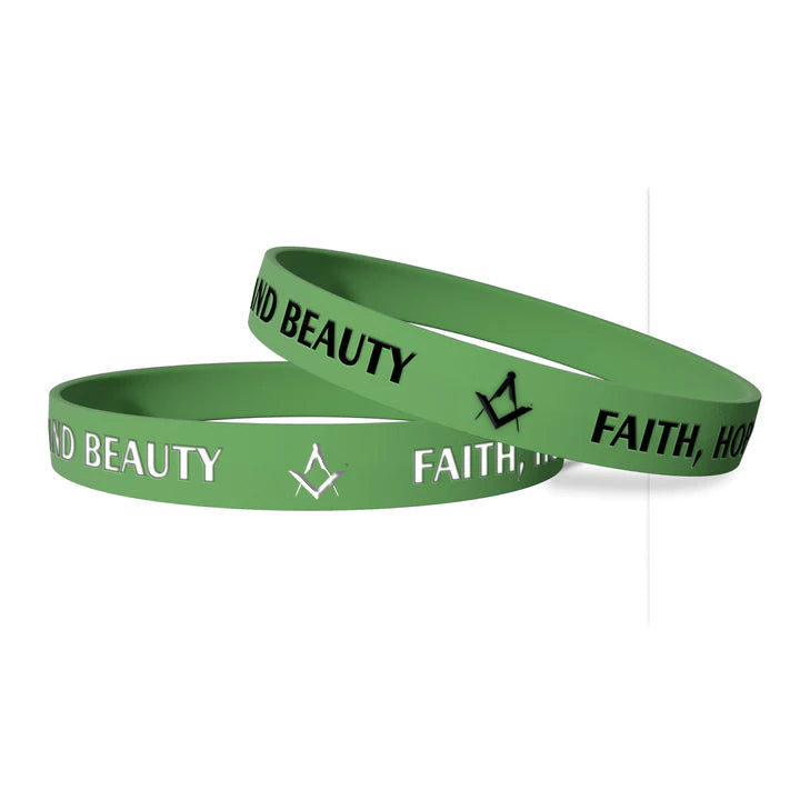 Master Mason Blue Lodge Bracelet - Various Silicone Colors - Bricks Masons