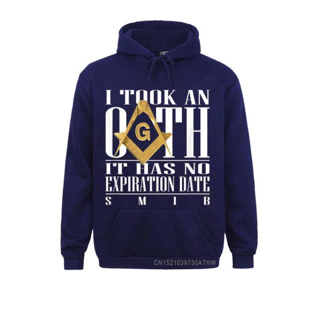 Master Mason Blue Lodge Hoodie - "I Took An Oath" Square and Compass G - Bricks Masons