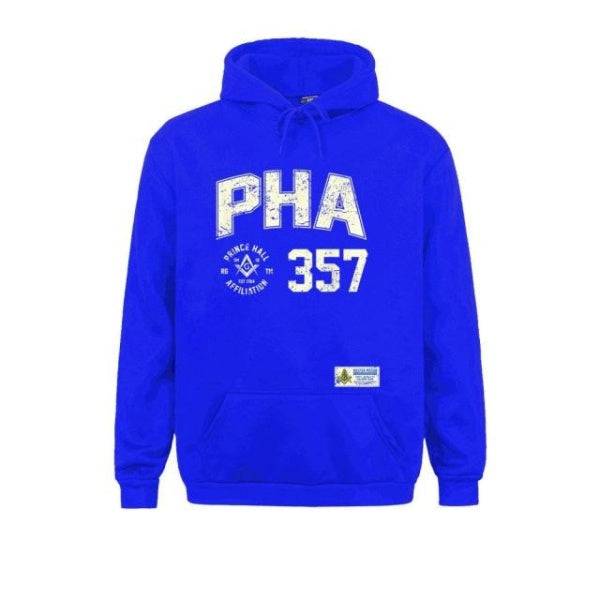 Master Mason Blue Lodge Hoodie - Prince Hall PHA 357 Square and Compass G - Bricks Masons