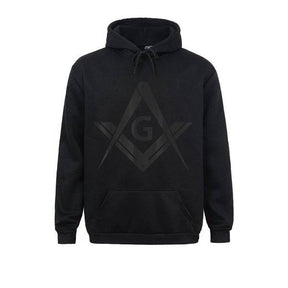 Master Mason Blue Lodge Hoodie - Square & Compass G (Various Colors) - Bricks Masons
