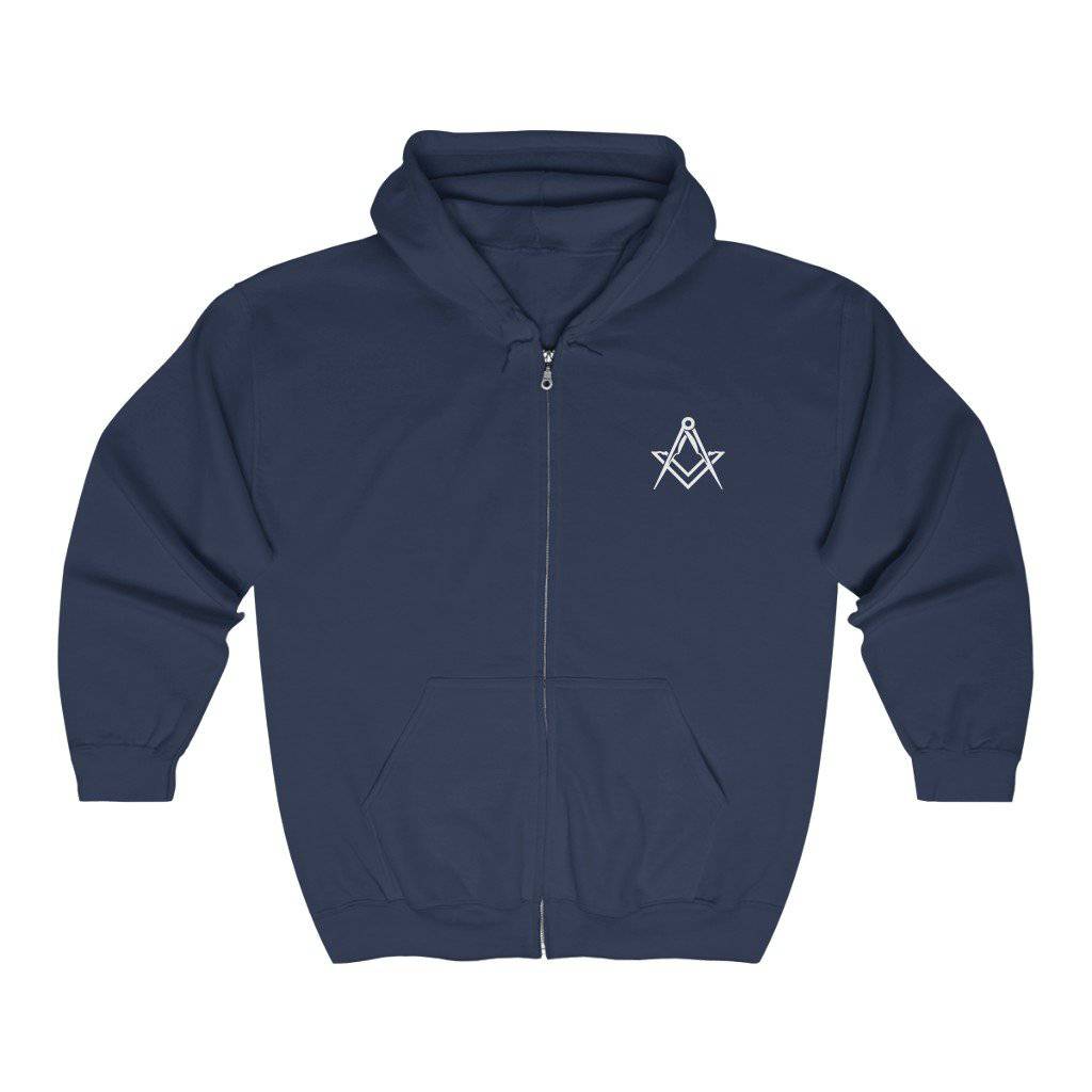Master Mason Blue Lodge Hoodie - Unisex Square & Compass - Bricks Masons