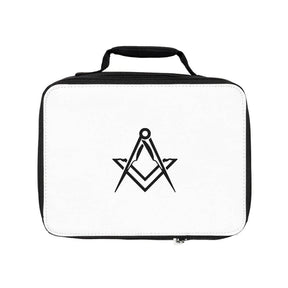 Master Mason Blue Lodge Lunch Bag - Black & White - Bricks Masons