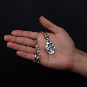 Master Mason Blue Lodge Necklace - Stainless Steel - Bricks Masons