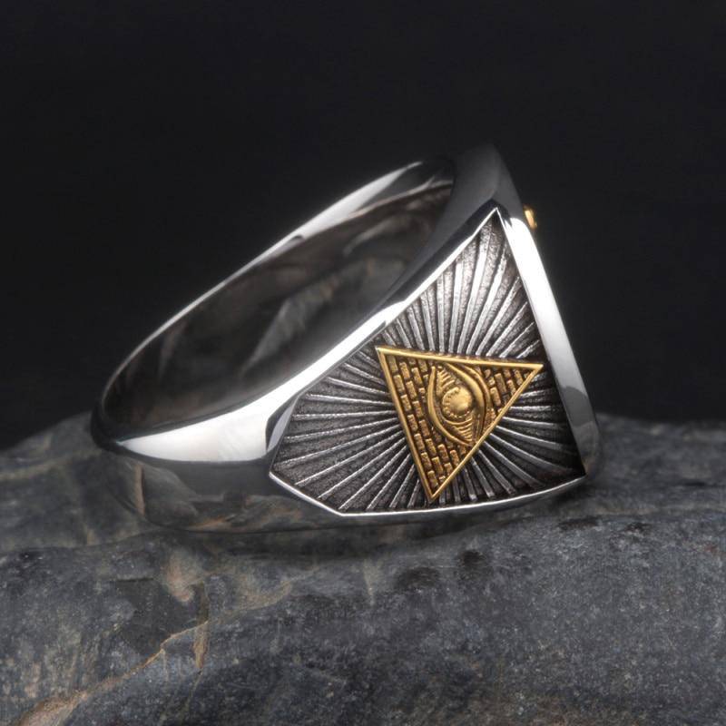 Master Mason Blue Lodge Ring - Free and Accepted Masons 925 Sterling Silver - Bricks Masons