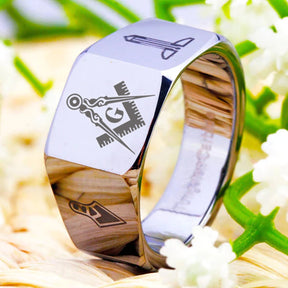 Master Mason Blue Lodge Ring - Various Sizes - Bricks Masons