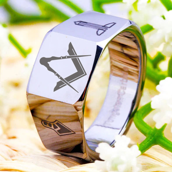 Master Mason Blue Lodge Ring - Various Sizes - Bricks Masons