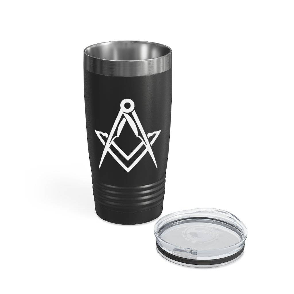 Master Mason Blue Lodge Ringneck Tumbler - Various Colors Square & Compass - Bricks Masons