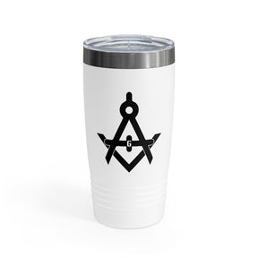 Master Mason Blue Lodge Ringneck Tumbler - Various Colors Square & Compass G - Bricks Masons