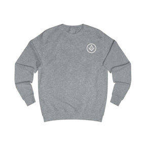 Master Mason Blue Lodge Sweatshirt - Square & Compass G Black, White, Grey - Bricks Masons
