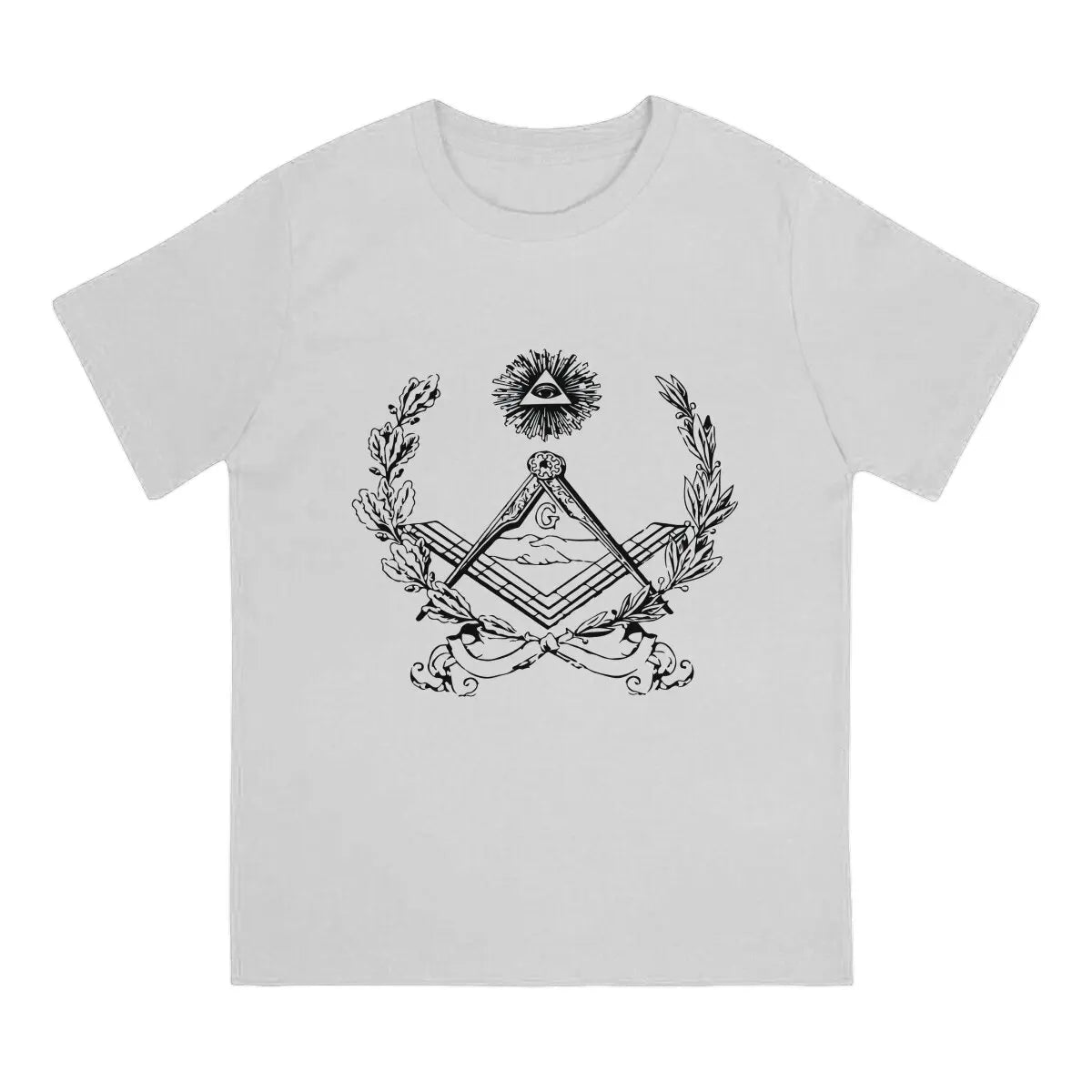 Master Mason Blue Lodge T-Shirt - White & Black Polyester - Bricks Masons