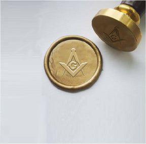 Master Mason Blue Lodge Wax Seal Stamp - Various Sizes - Bricks Masons