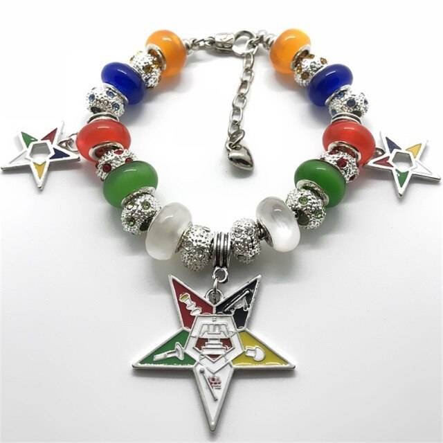 OES Bracelet - Enamel Handmade - Bricks Masons