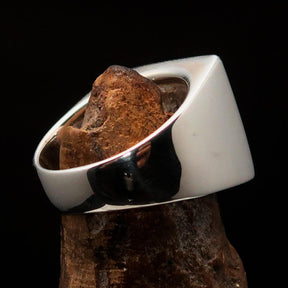 Order of Malta Ring - Silver & Light Blue Cross Sterling Silver - Bricks Masons