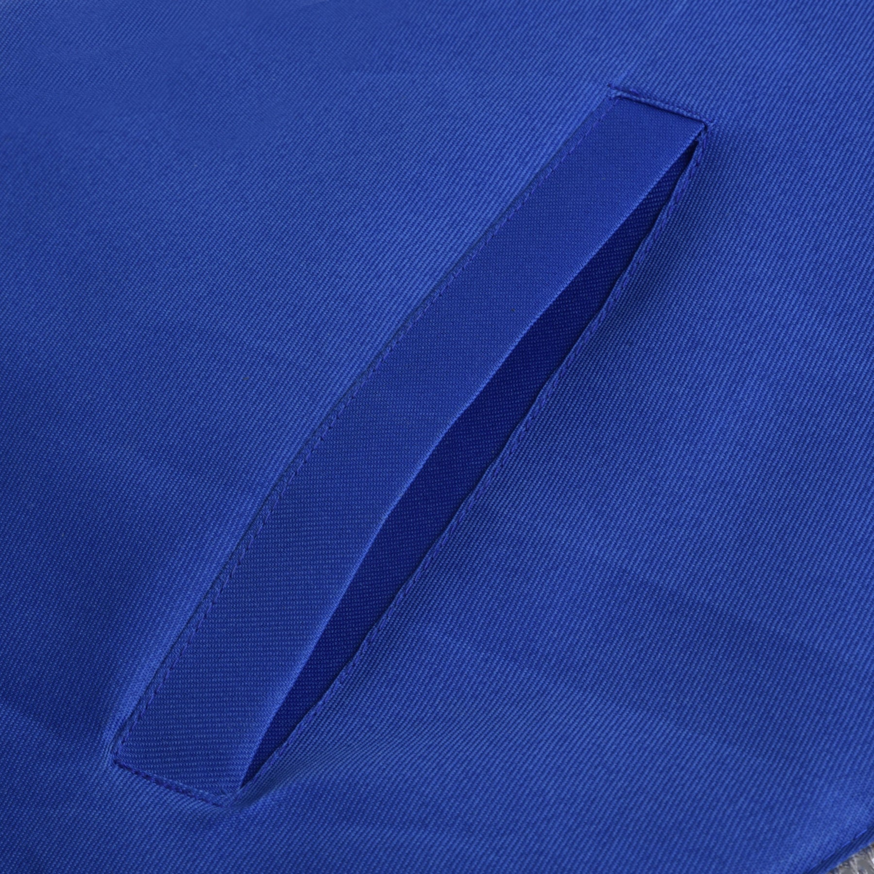 Past Master Blue Lodge California Regulation Apron - Blue & Gold Hand Embroidery Bullion With Pillars - Bricks Masons