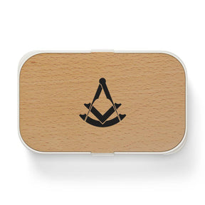 Past Master Blue Lodge Lunch Box - Wooden Lid - Bricks Masons