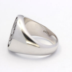 Past Master Blue Lodge Ring - Vintage Past Masters Mason Fraternity Sterling Silver - Bricks Masons