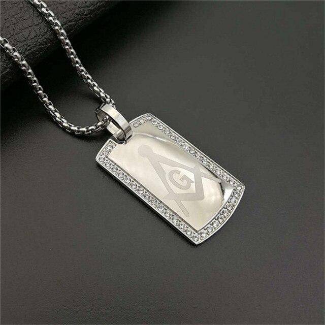 Master Mason Blue Lodge Necklace - Stainless Steel Gold&Silver